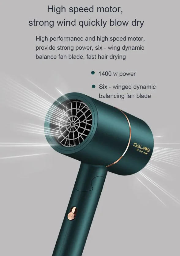 DALING Сешоар DL-3012 1400W – Зелен