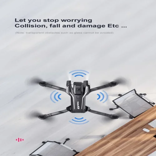 Дрон K9 Aerial Drone 4K HD GPS с 3 лещи сгъваем с калъф за носене и 2 батерии