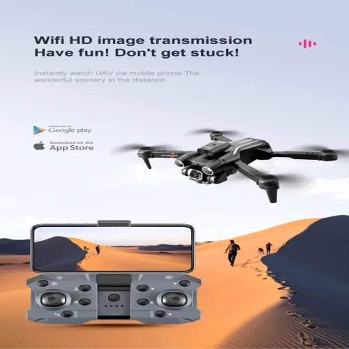 Дрон K9 Aerial Drone 4K HD GPS с 3 лещи сгъваем с калъф за носене и 2 батерии