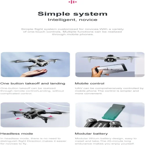 Дрон K9 Aerial Drone 4K HD GPS с 3 лещи сгъваем с калъф за носене и 2 батерии