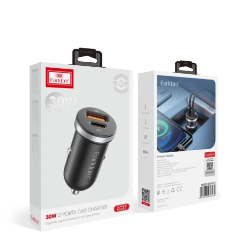 EARLDOM 12V CC27 Адаптер USB + USB-C 30W
