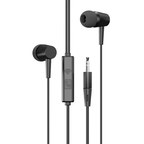 EARLDOM E45 слушалки с 3.5mm жак – Черен