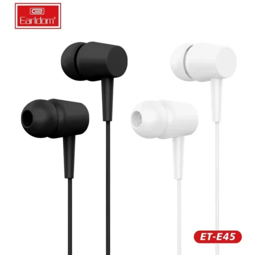 EARLDOM E45 слушалки с 3.5mm жак – Черен
