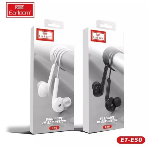 EARLDOM E50 Слушалки с 3.5mm. жак – Черен
