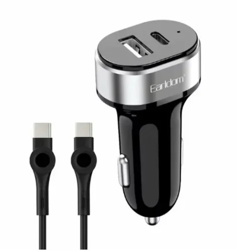 EARLDOM ES-CC14 12V Зарядно с кабел Type-C към Type-C PD2.4A + QC3.0
