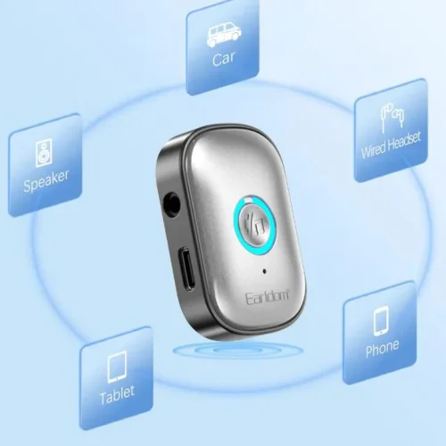 EARLDOM ET-BR16 Plug & Play Bluetooth 5.3 адаптер Hand-Free Call 3.5mm ,SD КАРТА