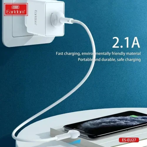 EARLDOM EU27 Адаптер с 1изх. USB 2.1A