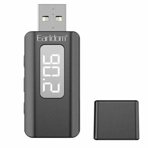 EARLDOM FM Трансмитер EARLDOM BR17 – Bluetooth 5.3, SD/USB/AUX, цифров дисплей, хендсфри