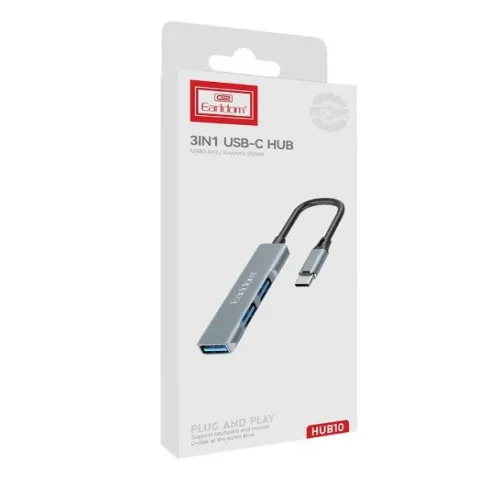 EARLDOM HUB10 3в1 Type-C КЪМ 3XUSB