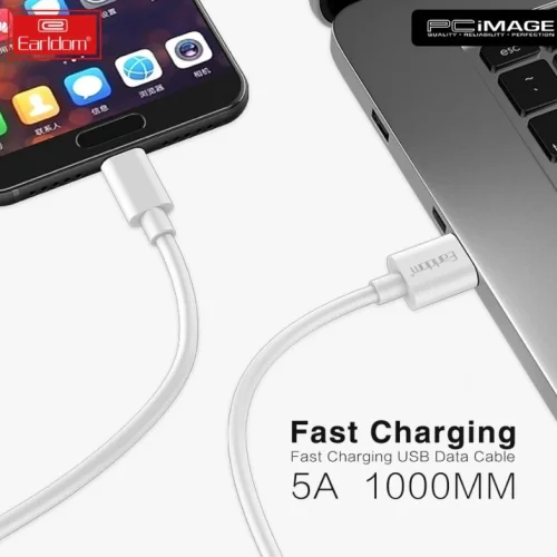 EARLDOM кабел EC180C USB към Type-C (1M) – Бял