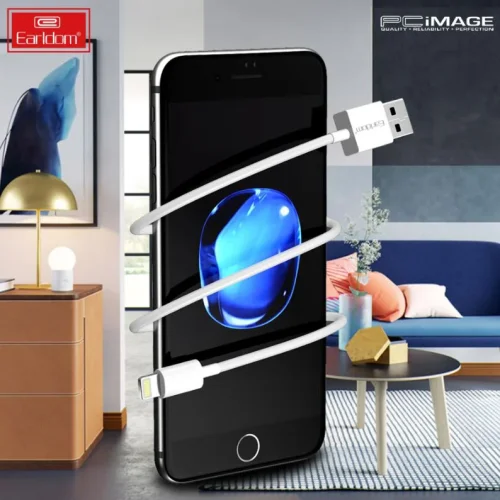 EARLDOM кабел EC180L USB към Lightning (1M) – Черен
