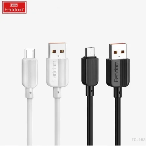 EARLDOM кабел EC183C 2.4A USB към Type-C (1M) – Бял