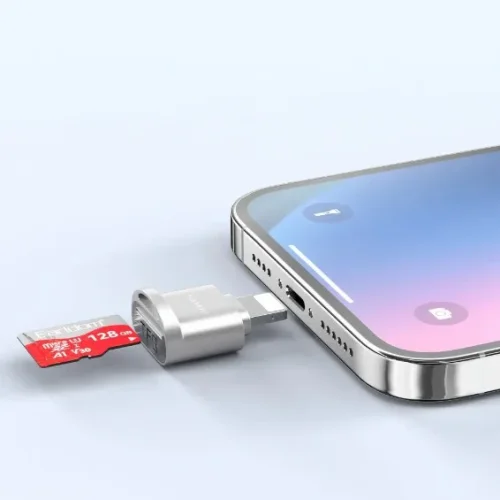 EARLDOM OT94L , Card Reader за iPhone Lightning Четец за карти SD , Сребрист
