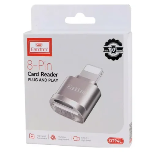 EARLDOM OT94L , Card Reader за iPhone Lightning Четец за карти SD , Сребрист