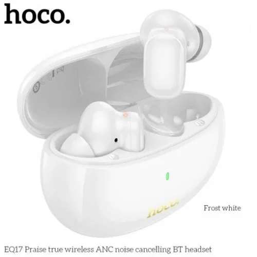 EQ17 TWS Истински безжични Bluetooth слушалки ANC Noise Canceling – Бял