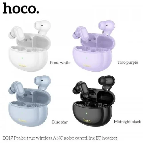 EQ17 TWS Истински безжични Bluetooth слушалки ANC Noise Canceling – Бял