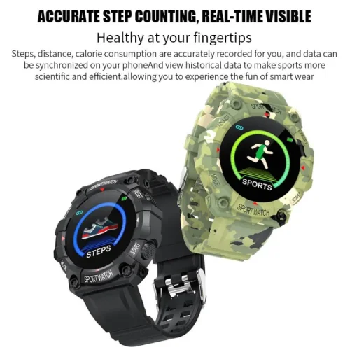 FD68 Смарт спортна гривна Smart bracelet – Тъмно зелен