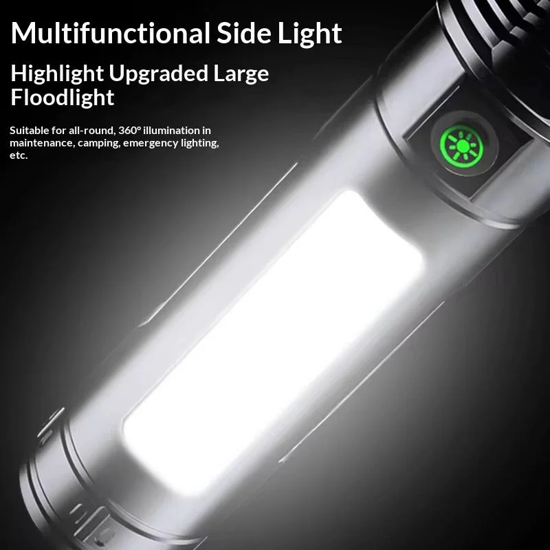 Фенер 618 LED диод + COB светлина