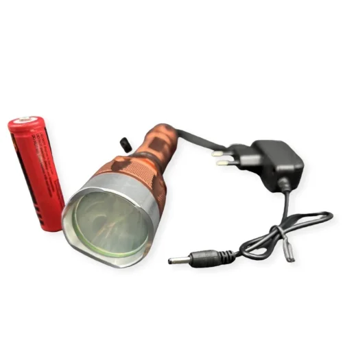 Фенер- 8018 18650 БАТ 4500mAh и зарядно – Черен