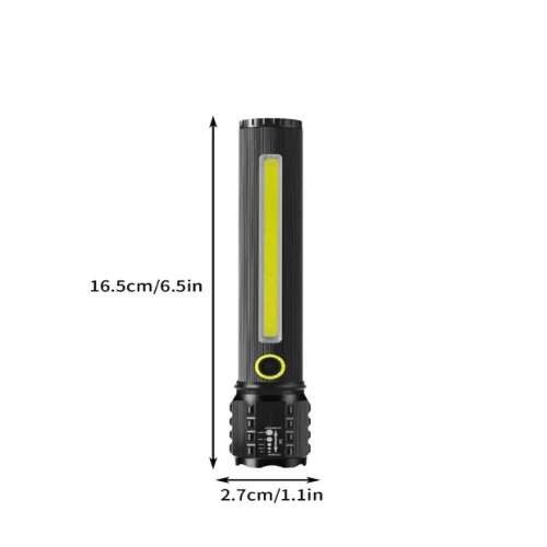 Фенер C73 LED диод + COB светлина