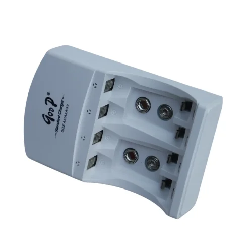GD-C804HV1 – GOOP Зарядно устройство за батерии AA/AAA и 9V Ni-MH/Ni-CD с 4 независими слота и LED индикатор
