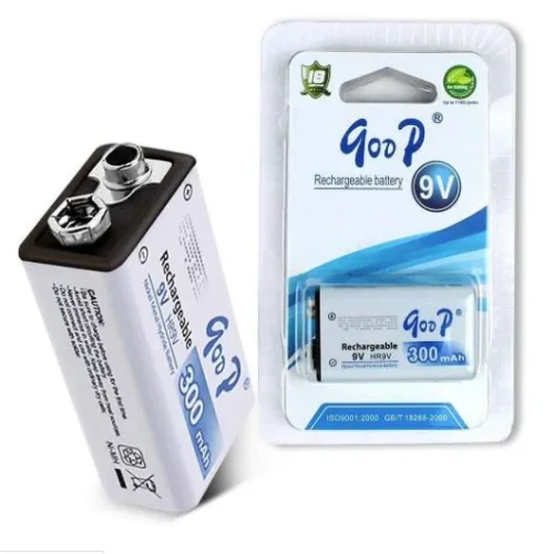 GOOP 9V 300mAh HR9V никел-метал-хидрид батерия (Ni-MH) зареждаща се