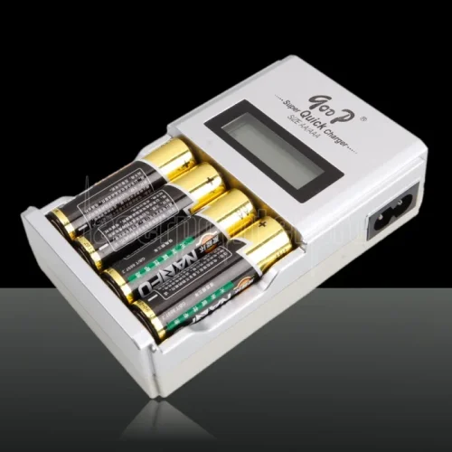 GOOP GD-903 Super Quick Charger с LCD дисплей – Бързо зарядно за AA/AAA Ni-MH/Ni-CD батерии, 1800mA, с интелигентна защита