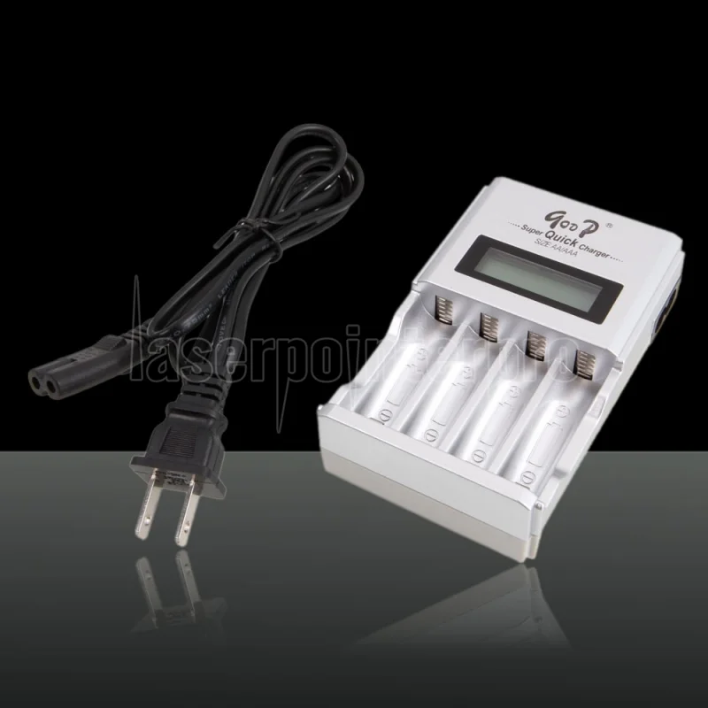 GOOP GD-903 Super Quick Charger с LCD дисплей – Бързо зарядно за AA/AAA Ni-MH/Ni-CD батерии, 1800mA, с интелигентна защита