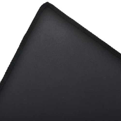 Гумена тънка подложка за мишка A-11 със зашити ръбове 25×20 CM – Черна