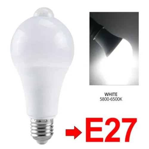 GY-020 7W PIR LED Интелигентна крушка със сензор за движение ВКЛ./ИЗКЛ. 220V 110V