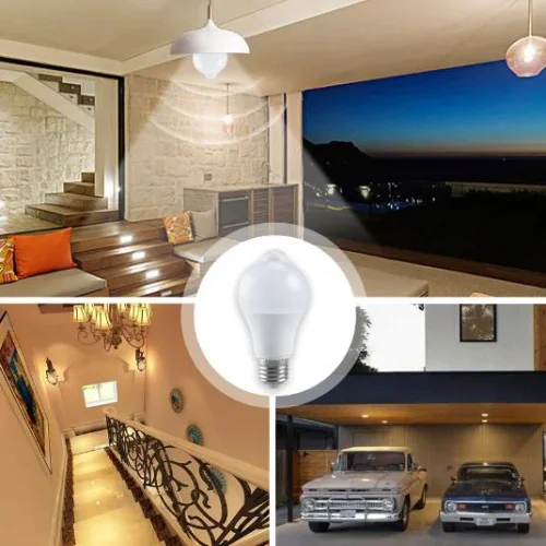 GY-021 5W E27 PIR LED Интелигентна крушка със сензор за движение ВКЛ./ИЗКЛ. 220V 110V