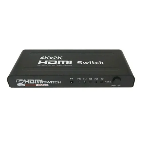 HDMI Сплитер 1 към 5 UHD 4K 60HZ с IR Дистанционно – 5 Входа към 1 Изход, HDMI