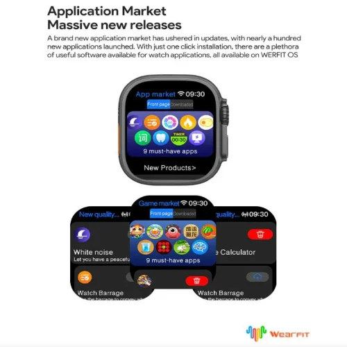 HK10 Ultra 3 Max Smartwatch Смарт Часовник 49mm Черен – 2.02″ AMOLED дисплей