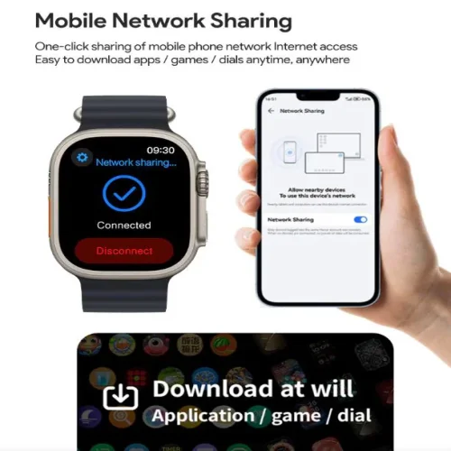 HK10 Ultra 3 Max Smartwatch Смарт Часовник 49mm Черен – 2.02″ AMOLED дисплей