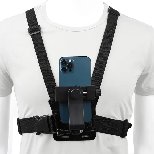 HL-26 Нагръден държач за телефон – Chest Mount Harness за POV заснемане с регулируеми презрамки