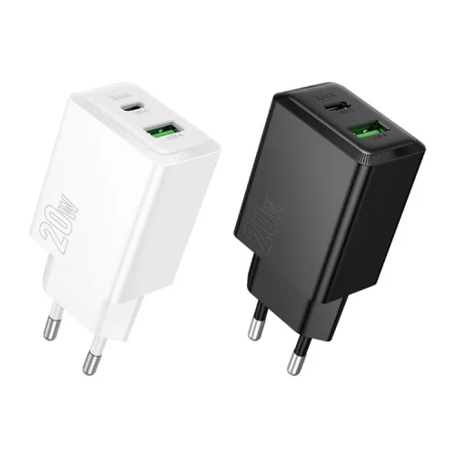 HOCO 220V Адаптер „N69 PD20W + QC3.0 – Бял