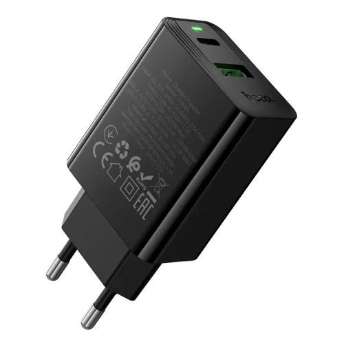 HOCO Адаптер CS94A PD20W + QC18W USB / USB-C – Черен