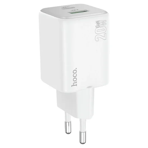 HOCO Адаптер „N41“ PD20W + QC3.0 – Бял