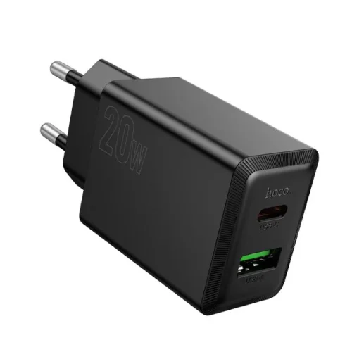 HOCO Адаптер „N69 PD20W + QC3.0 – Черен