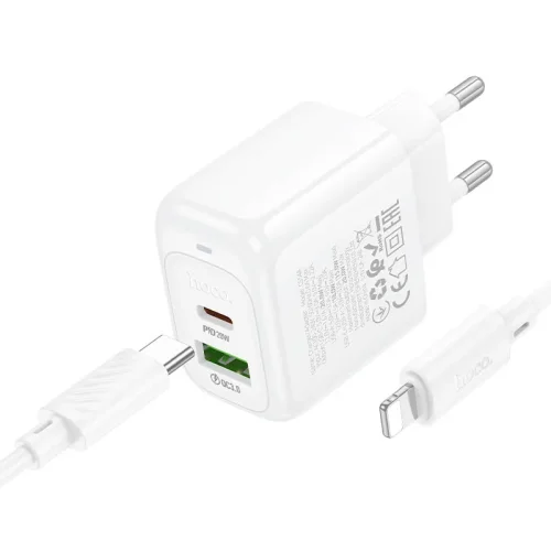 HOCO CS54A Бързо Зарядно Surplus PD20W + QC3.0 с кабел Type – C към Type – C