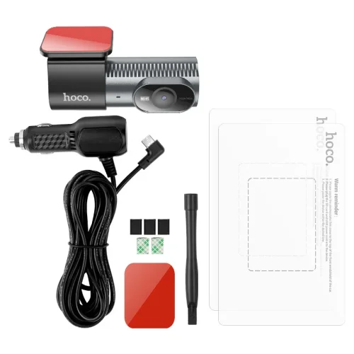 HOCO DV13 720P Автомобилен DVR камера WIFI с G-сензор Видеорекордер и Камера за задно виждане Двоен обектив HD