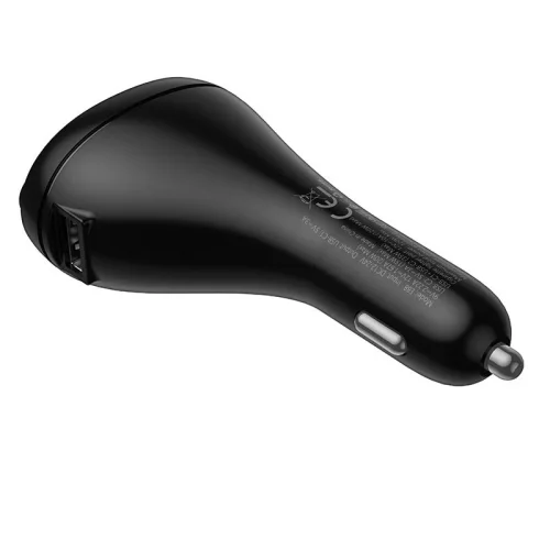 HOCO E88 FM 120W. модулатор трансмитер Запалка (2 USB изхода + 1USB-C, microSD, Bluetooth)