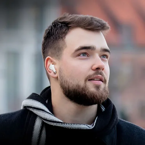 HOCO EQ2 Слушалки безжични “EQ2 Thought” v5.3 – Бял