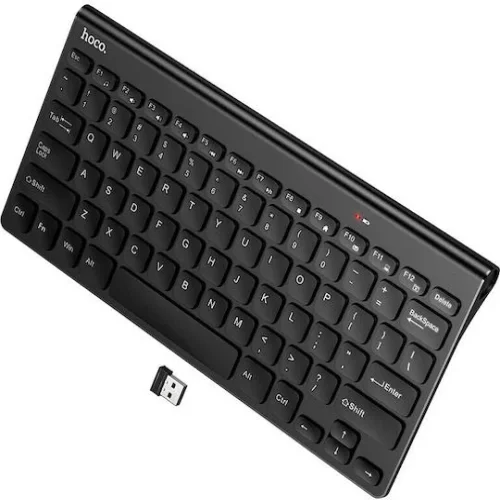 HOCO GM70 Безжична Клавиатура USB – Английска Подредба, Черна