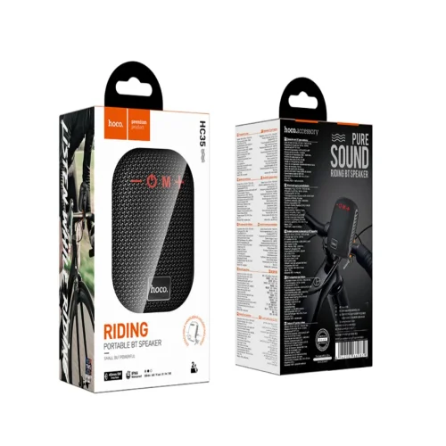 HOCO HC35 Riding Безжична Тонколона + LED ‘Riding’ – Черен