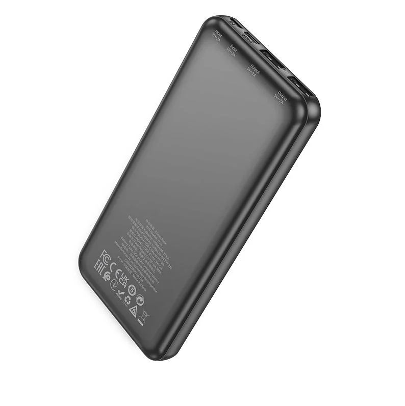HOCO J123 Преносимо зарядно 10,000MaH USB-C/2xUSB – Черен