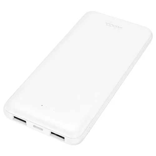 HOCO J153 Външна батерия 10,000mAh 2XUSB 1XUSB-C – Бял