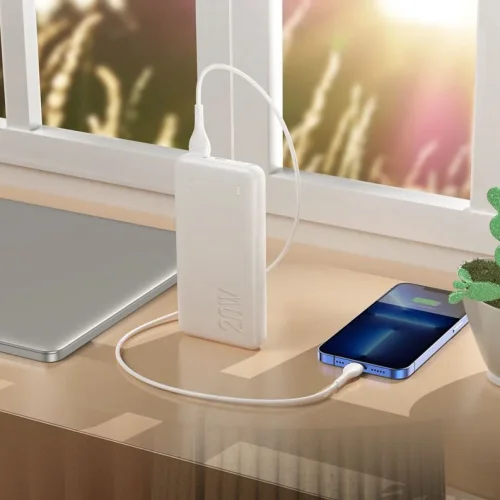 HOCO J91 Преносимо зарядно тънък Powerbank 10,000mAh – Черен