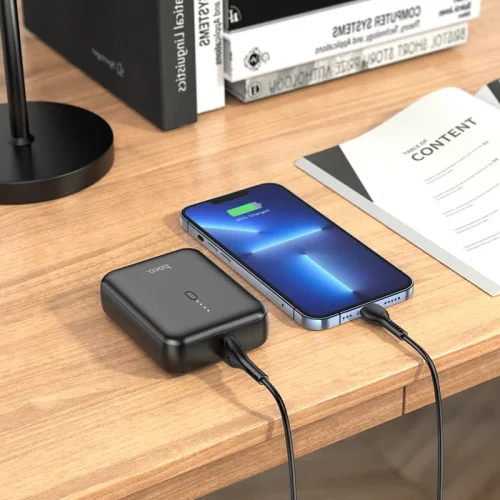 HOCO J96 мини Външна батерия 5,000mAh 1XUSB-C 81*62*25 – Черен