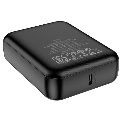 HOCO J96 мини Външна батерия 5,000mAh 1XUSB-C 81*62*25 – Черен